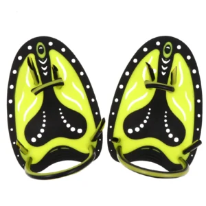 1Pair Premium Silicone Adjustable Swimming Training Hand Paddles