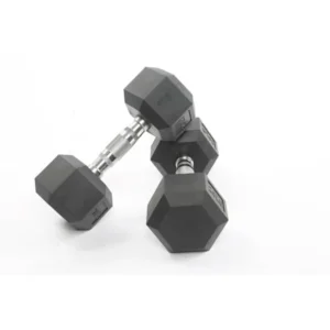 Hex Dumbbell Set with Rubber and PEV Coating