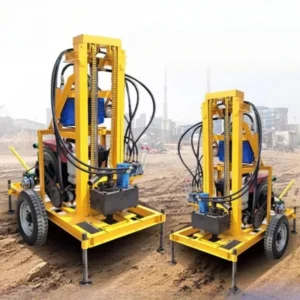 Small Bore Well Drilling Machine Diesel Powered Hydraulic Water
