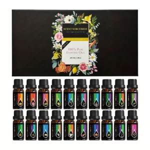 20pcs/set Black Classic Essential Oil Set