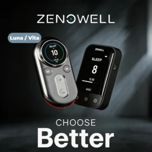 ZenoWell Luna/Vita taVNS Ear Vagus Nerve Stimulator, Non-Drug Sleep Support, Anxiety & Stress Relief, Deep Relaxation