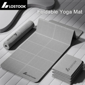 4mm Thick TPE Foldable Yoga Mat Easy to Store Travel