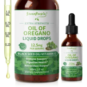 60ML Organic Oregano Oil Drops with Black Seed Oil.
