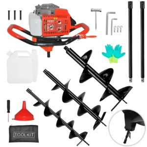72cc Earth Auger Earth Digger, Auger Post Hole Digger